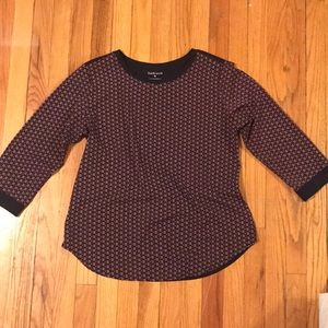 Van Heusen Two-Toned Top 3/4 sleeve